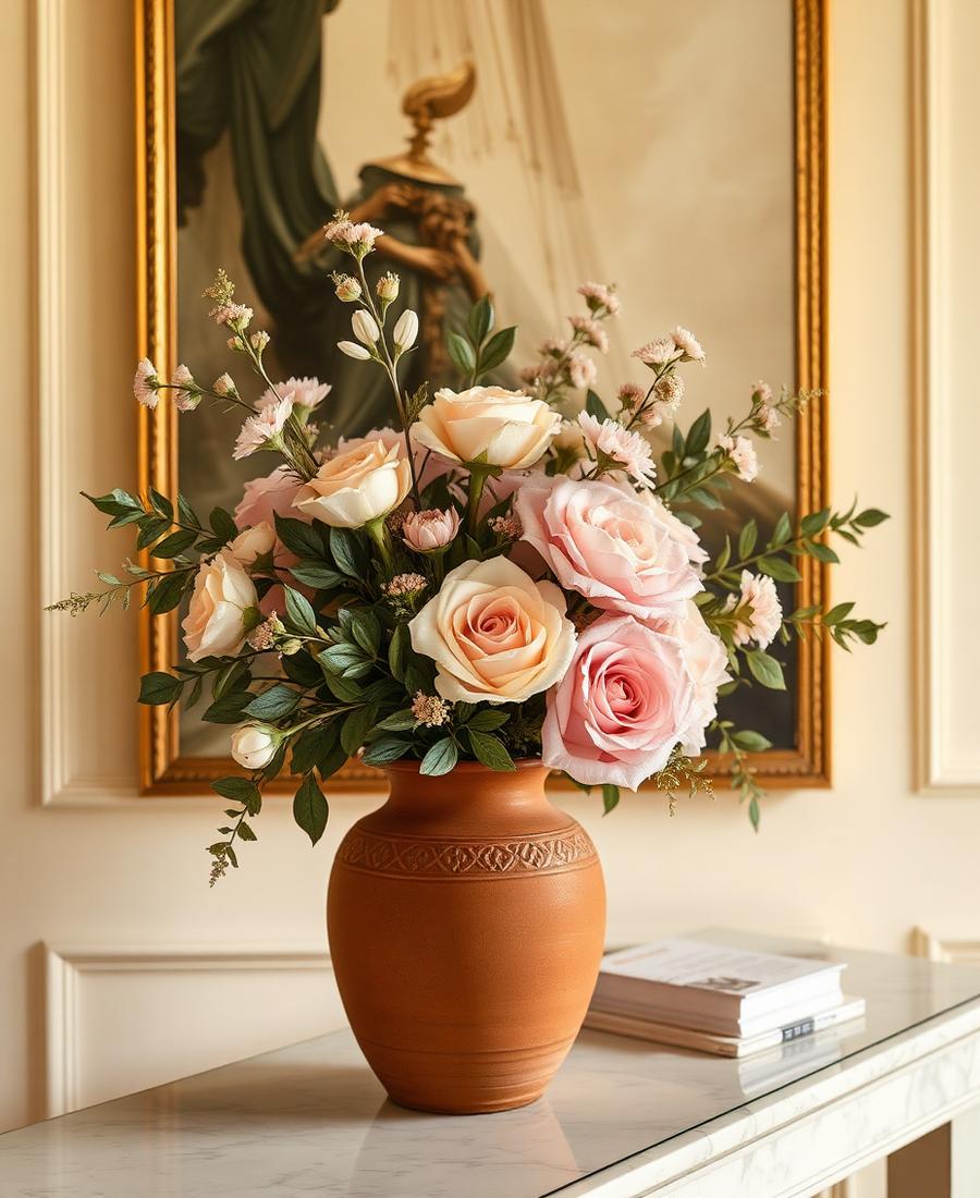 Dried-Look Pampas Vase Set
